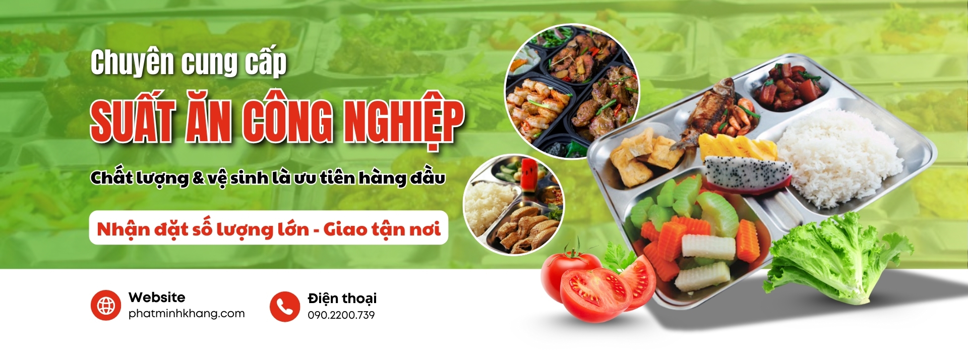 Suất ăn công nghiệp Vĩnh Long Cung cấp suất ăn công nghiệp Vĩnh Long