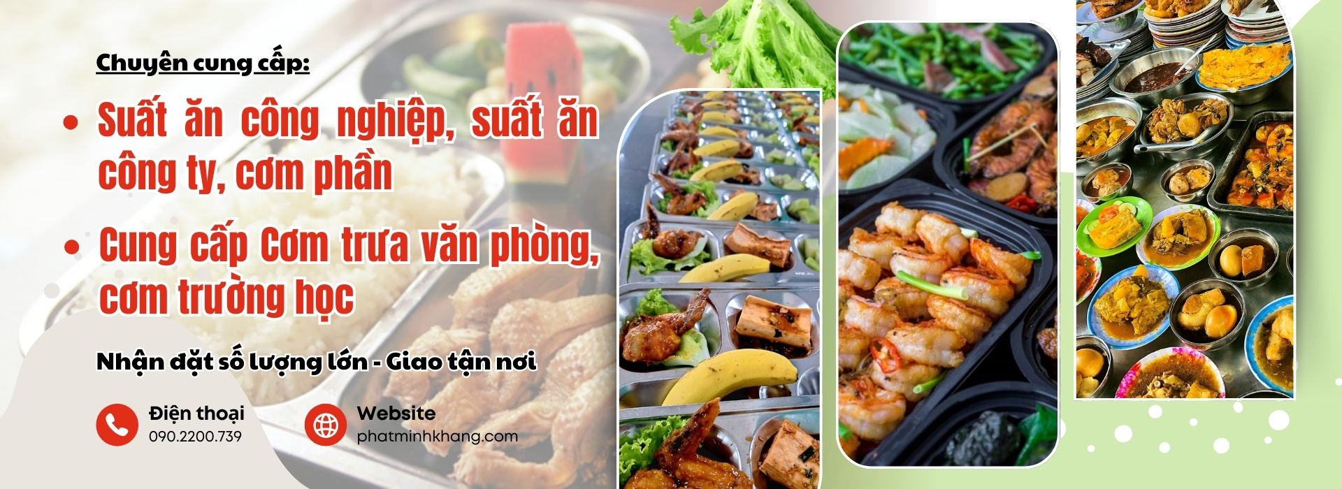 Suất ăn công nghiệp Vĩnh Long Cung cấp suất ăn công nghiệp Vĩnh Long