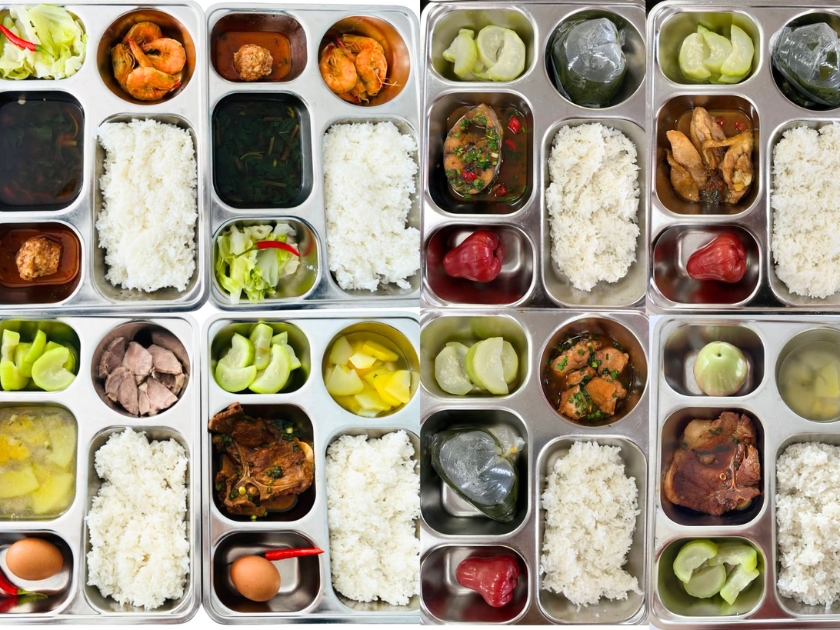 thực đơn suất ăn công nghiệp